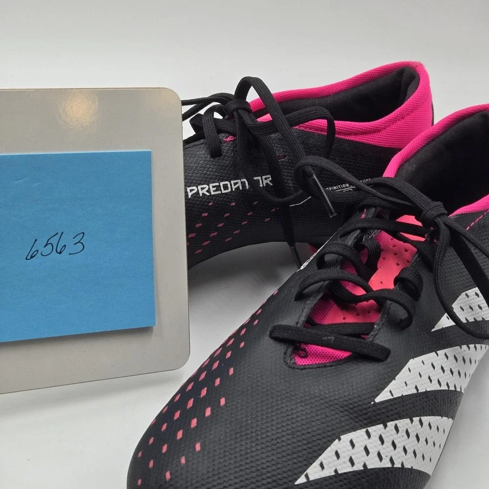 Adidas Predator Accuracy.3 Shoes Mens Size 8.5 Black Pink Soccer Cleats Spikes